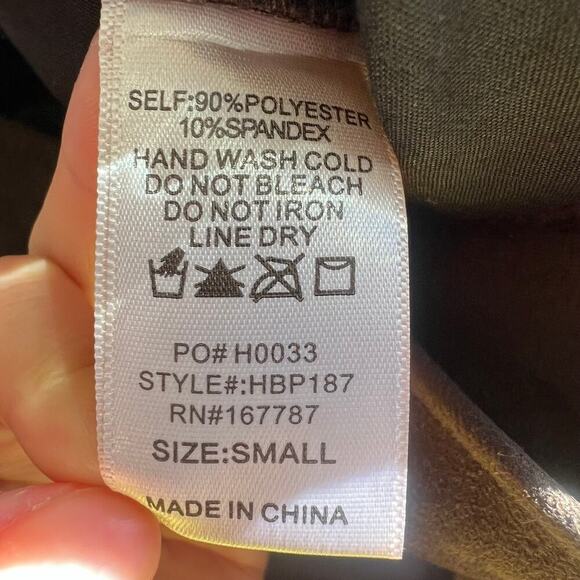 Unbranded Women's Cargo Pant Mid Rise Lightweight Solid Brown Size Small - Picture 4 of 5